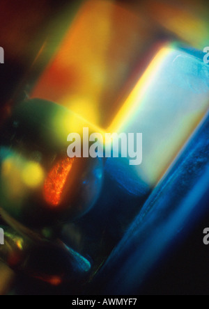 Lichteffekt, rot, gelb und Blues, verschwommen Stockfoto
