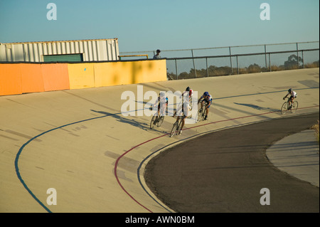 Fahrrad Rennen Velodrom Balboa Park, San Diego, Kalifornien, USA Stockfoto