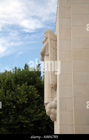 Statue auf dem amerikanischen Kriegsfriedhof WW2, dem amerikanischen Friedhof Rhone und dem Denkmal Draguignan Provence, Frankreich Stockfoto