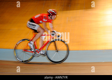 Rene SCHIBLI SUI bei Sixdays 2008 Stuttgart, Baden-Württemberg, Deutschland Stockfoto