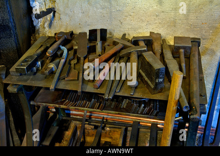 1920er Jahre Schmied Hämmer, Industriemuseum, Lauf eine der Peignitz Middle Franconia, Bayern, Deutschland, Europa Stockfoto