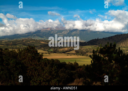 Schneebedeckte Pico de Orizaba Puebla Staat Mexiko Stockfoto