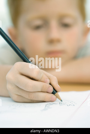 Junge, Zeichnung Stockfoto