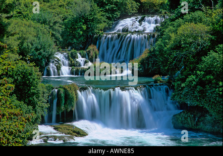 Krka Nationalpark Skradiniski Bulk Wasserfälle Kroatien Stockfoto