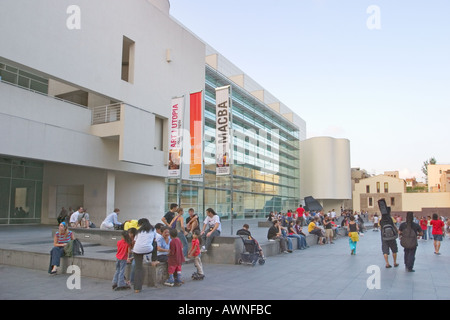 Barcelona Spanien MACBA Museu d Art Contemporani de Barcelona Stockfoto