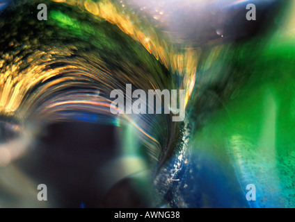 Lichteffekt, gelb-, blau- und Grüntönen Stockfoto