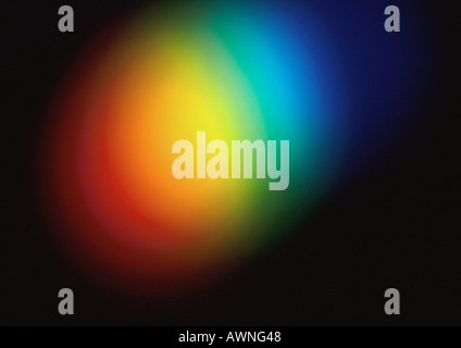 Lichteffekt, verschwommen, regenbogenfarbenen. Stockfoto