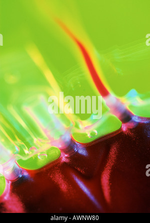 IV-Tropf-Tasche mit Blut, close-up Stockfoto