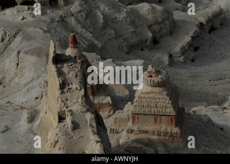 Über 1200 Jahre alte Stupa im alten Königreich von Guge, Westtibet, Provinz Ngari, (China), Asien Stockfoto