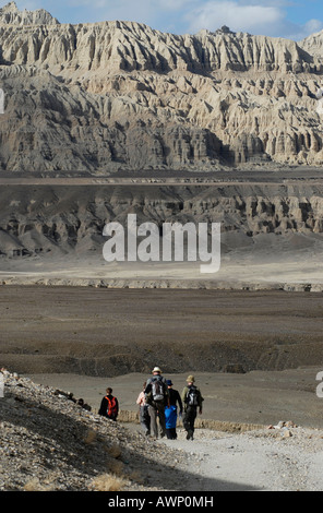 Sutley River Canyon in der Nähe von Tsaparang Festungsruinen, Zentrum der alten Guge Königreich, Provinz Ngari, West-Tibet, Tibet Stockfoto