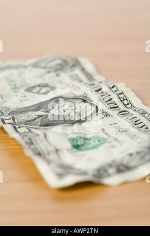 Eine Dollarnote Stockfoto