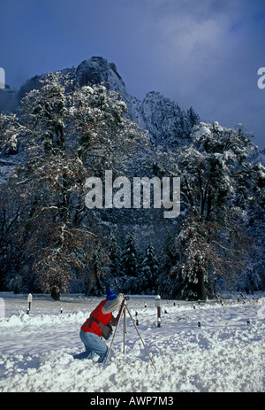 Landscape Photographer, Fotograf, Fotografie - Workshop, Fotografie, Fotografieren, Yosemite Valley, Yosemite National Park, Kalifornien Stockfoto