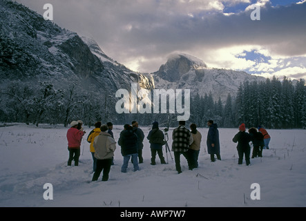 Fotografie Workshop, Yosemite Tal, Yosemite-Nationalpark, Kalifornien Stockfoto