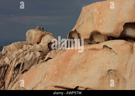 Seltsam aussehende Klippen von Capo Testa, Sardinien, Italien, Europa Stockfoto