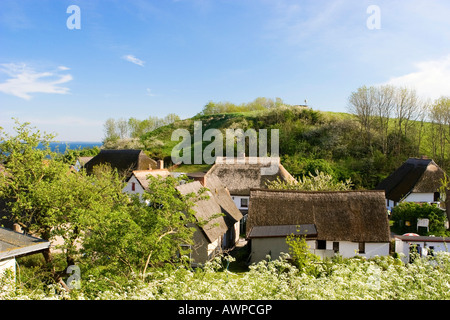 Blick über das Dorf Vitt am Kap Arkona, Insel Rügen, Mecklenburg-West Pomerania, Deutschland, Europa Stockfoto