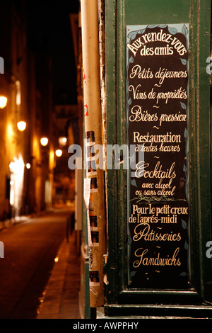Bistro Aux Rendez-Vous des Amis, Quartier Marais, Paris, Frankreich, Europa Stockfoto