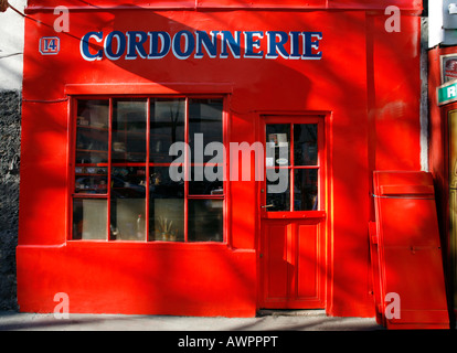 Schuster (Cordonnerie), Quartier De La Butte Aux Cailles, 13. Arrondissement, Paris, Frankreich, Europa Stockfoto