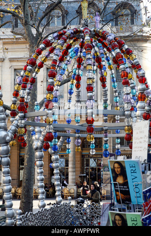 Eingang zum Palais Royal/Musée du Louvre Metro-Station, Paris, Frankreich, Europa Stockfoto