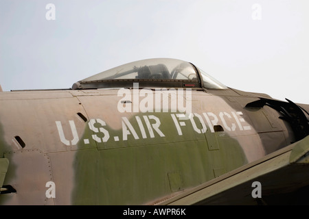 Cockpit auf eine Anzeige - 6 Skyraider aus dem Vietnam-Krieg Stockfoto
