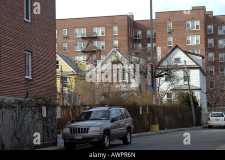 Der Multi kulturelle Elmhurst Königinnen Nachbarschaft in New York City Stockfoto