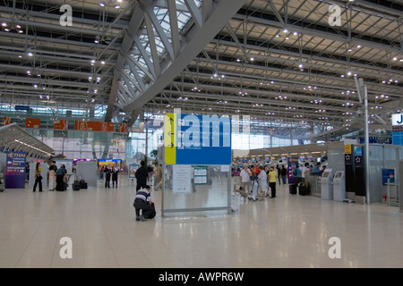 Der neue Flughafen Suvarnabhumi, Bangkok, Thailand, Asien Stockfoto