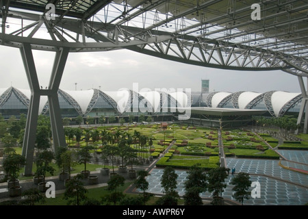 Der neue Flughafen Suvarnabhumi, Bangkok, Thailand, Asien Stockfoto