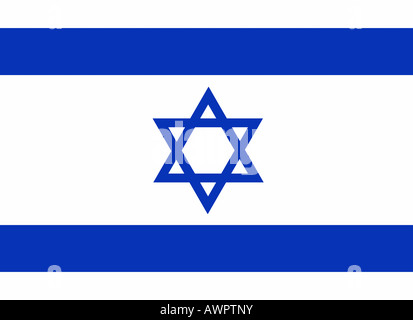 Die Flagge von Israel - Grafik Stockfoto