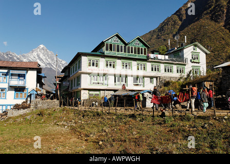 Sherpa Dorf Lukla, Solukhumbu, Khumbu, Nepal Mount Everest region Stockfoto