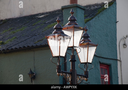 Altmodische Straßenlaterne in Kinsale Co Cork Irland Stockfoto