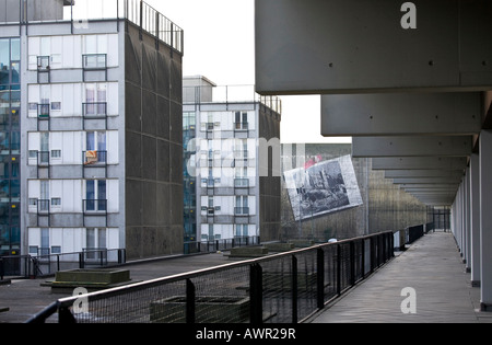 Wohnung Blöcke bekannt als Pallasseum (ehemals Berliner Sozialpalast, "Berlin soziale Palast"), Bezirk Schöneberg, Berlin Stockfoto