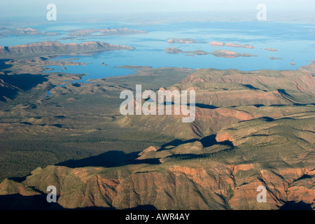 Lake Argyle, Luftaufnahme, Kimberley, Western Australia, WA, Australien Stockfoto