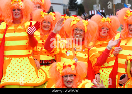 Karneval Parade in Mülheim-Kärlich, Rheinland-Pfalz, Deutschland: Stockfoto