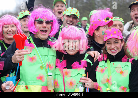 Karneval Parade in Mülheim-Kärlich, Rheinland-Pfalz, Deutschland: Stockfoto