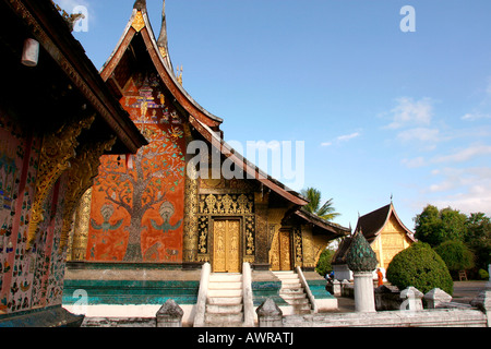 Laos Luang Prabang Wat Xieng Thong sim Stockfoto