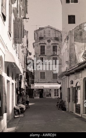 Straßenszene, Korfu, Griechenland Stockfoto