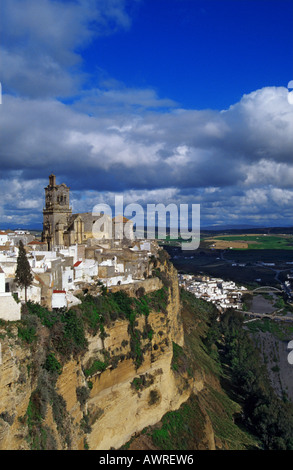 Arcos De La Frontera - Andaloucia - Spanien Stockfoto