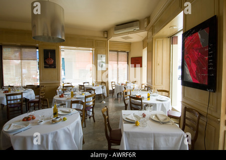 Restaurant La Petite Maison 11 rue Saint Francois de Paule schöne französische Riviera Frankreich Stockfoto