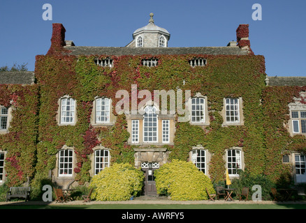 Wildem Verkleidung Wand Harrington House, Bourton-on-the-Water, Cotswolds, UK Stockfoto