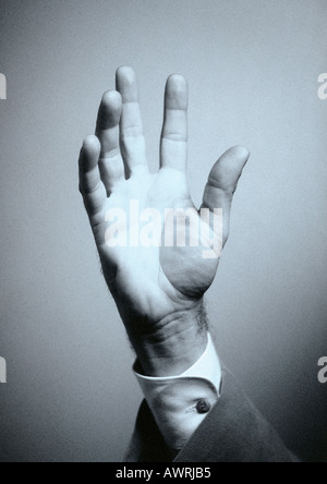 Offene Hand, close-up Stockfoto