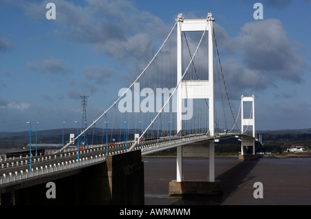 Der Severn-Brücke wurde 1966 eröffnet, auf der Suche nach Westen von England gegen Wales Stockfoto