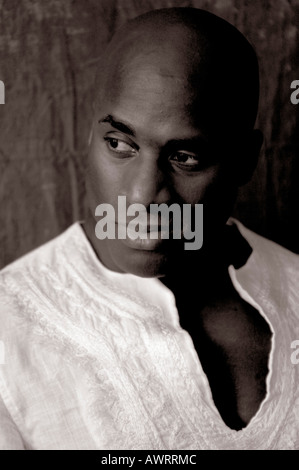 Porträt eines schweren schwarzen Mann Stockfoto