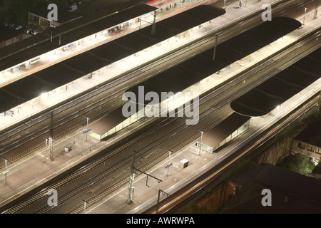 Deutzer Bahnhof auf dem rechten Rheinufer, Köln, NRW, Deutschland Stockfoto