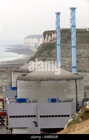 Penly Kernkraftwerk Seine-maritime-Frankreich Stockfoto