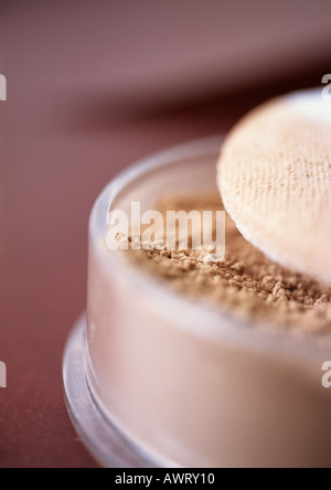 Gesichtspuder, close-up Stockfoto