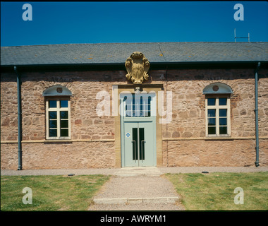 HESTERCOMBE GÄRTEN BESUCHERZENTRUM, TAUNTON, UK Stockfoto