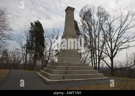 Centennial Denkmal Kings Mountain National Military Park in der Nähe von Blacksburg South Carolina 14. März 2008 Stockfoto