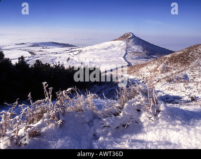 Nähe Richtfest im Winter aus wenig Nähe North Yorkshire Moors England Stockfoto