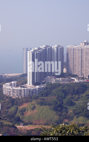 dh CHI FU HONG KONG Regierung öffentlich Wohnsiedlung und Pokfulam Country park Stockfoto