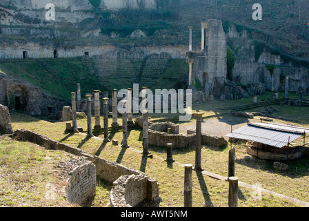 Römisches Theater in Volterra Toskana Stockfoto