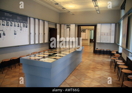 Der Tagungsraum in der Wannsee-Villa, Berlin wo Reinhard Heydrich eine Konferenz veranstaltet, die "endgültige Lösung" zu diskutieren. Stockfoto